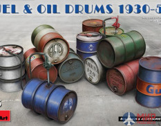 35613  MiniArt  аксессуары  FUEL & OIL DRUMS 1930-50s  (1:35)