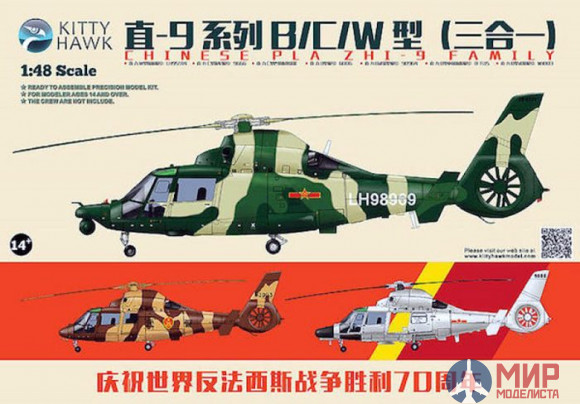 KH80109 Kitty Hawk 1/48 Chinese PLA ZHI-9 Family