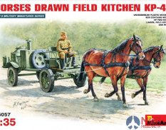 35057 MiniArt 1/35 Советская полевая кухня КП-42 на конной тяге