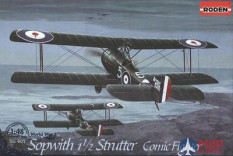 ROD407 Roden 1/48 Самолет SOPWITH 1 1/2 STRUTTER COMIC FIGHTER