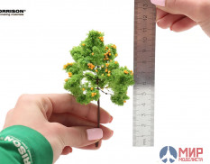 011-dfr-003 Morrison Фруктовое дерево для макета с желтыми плодами. Высота 10 см.