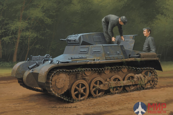 80144 Hobby Boss танк German Pz.Kpfw.1 Ausf. A ohne Aufbau 1/35