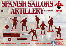 RB72104 Red Box 1/72 16-17th Century Spanish Sailors Artillery Set 3