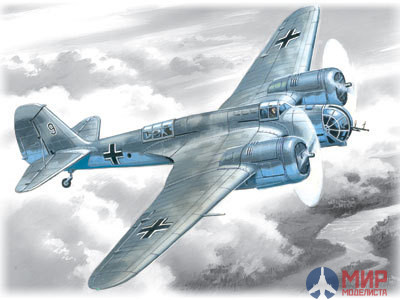 72163 ICM 1/72 Бомбардировщик германских ВВС Avia B-71