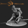 CHM-54117(M) Chronos Miniatures 54 mm Раненый рядовой полка пеших Французской Императоской Гвардии