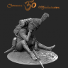 CHM-54117(M) Chronos Miniatures 54 mm Раненый рядовой полка пеших Французской Императоской Гвардии