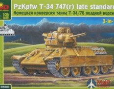 mq3580 Макет (MSD) 1/35 Немецкая модификация танка Т-34/76 позднего выпуска