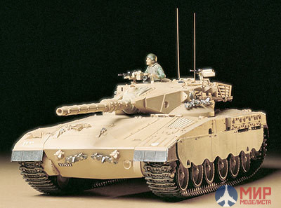 35127 Tamiya 1/35 Израильский танк Merkava I с 105-мм пушкой и 1 фигурой танкиста