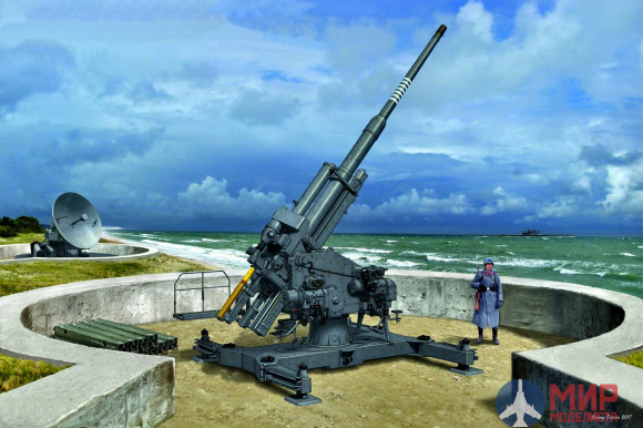 35A020 Amusing Hobby 1/35 12.8cm Flak 40&FuMG 39D