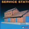 72028 MiniArt наборы для диорам  SERVICE STATION  (1:72)