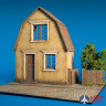 36031 MiniArt наборы для диорам  VILLAGE HOUSE WITH BASE  (1:35)