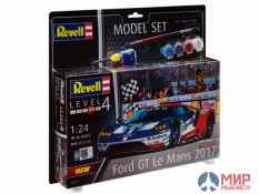67041 REVELL ПОДАРОЧНЫЙ НАБОР С МОДЕЛЬЮ АВТОМОБИЛЯ FORD GT - LE MANS 2017 (1:25)