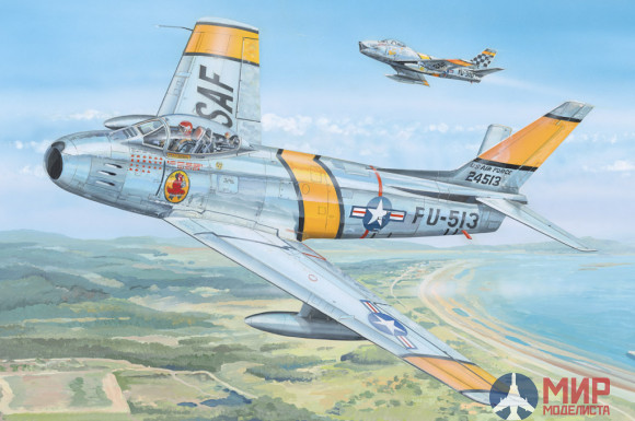 81808 HobbyBoss Самолет F-86 Sabre 1/18