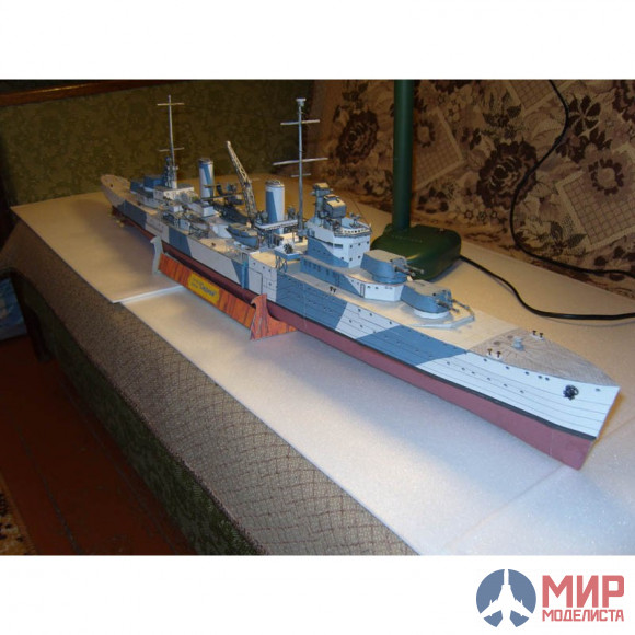 117 Бумажное моделирование Легкий крейсер "Сидней"   1/200