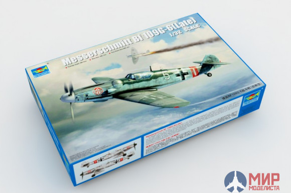 02297 Trumpeter 1/32 Самолет Мессершмитт Bf 109G-6 (поздний)