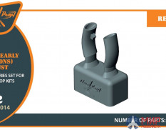 CPA72014 Clear Prop Models Выхлопные патрубки для Ла-5 ранних версий. Эпоксидные.