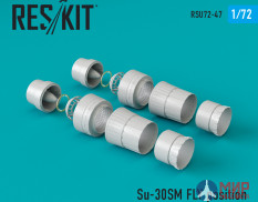 RSU72-0047 ResKit Су-30СМ выхлопные патрубки позиция в полете для ZVEZDA Kit