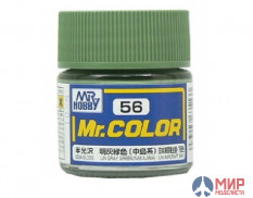 C 56 Gunze Sangyo (Mr. Color) Краска уретановый акрил Mr. Color 10мл IJN GRAY GREEN (NAKAJIMA)