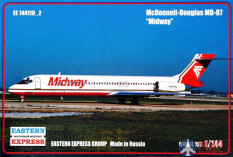 ее144110_2 Воcточный Экспресс 1/144 Пассажирский самолет MD-87 "Midway"