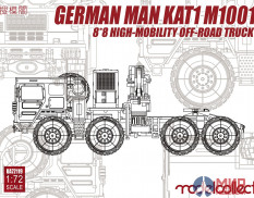 UA72119 Modelcollect German MAN KAT1M1001 8*8 HIGH-Mobility off-road truck