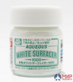 HSF-02 Mr.Hobby Gunze Sangyo Грунтовка Mr. Aqueous White Surfacer 1000 40мл.