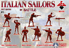 RB72107 Red Box 1/72 16-17th Century Italian Sailors in Battle Set 3