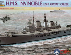 7128 Dragon 1/700 HMS Invincible Light Aircraft Carrier. Falklands