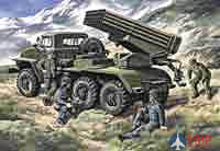 35282 ICM 1/35 Система залпового огня БМ-21 "Град". BM-21 Grad. Conflict in Chechnya 1999-2000