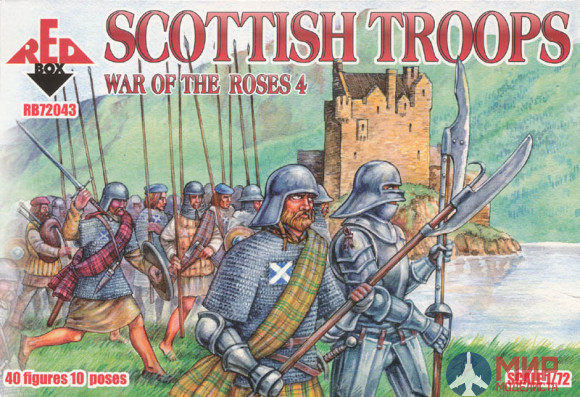 RB72043 Red Box 1/72 War of the Roses 4. Scottish troops