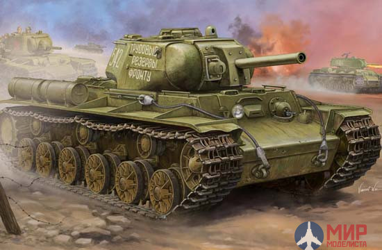 01572 Trumpeter 1/35 Советский танк Soviet KV-8S Heavy Tank