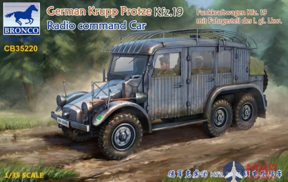 CB35220 Bronco Models  German Krupp Protze Kfz. 19 Radio Command Car  (1:35)