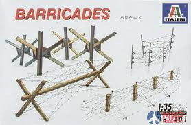 0401 Italeri 1/35 Ограждения BARRICADES