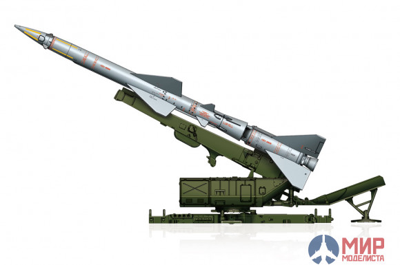 82933 Hobby Boss Зенитная ракета на пусковой комплеска С-75 Sam-2 Missile with Launcher Cabin 1/72