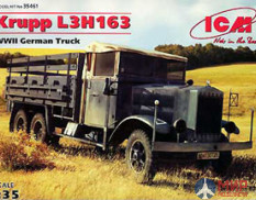 35461 ICM 1/35 Krupp LH163, немецкий грузовой автомобиль, 2МВ