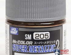 SM205  краска художественная т.м. MR.HOBBY 10мл Super Titanium 2