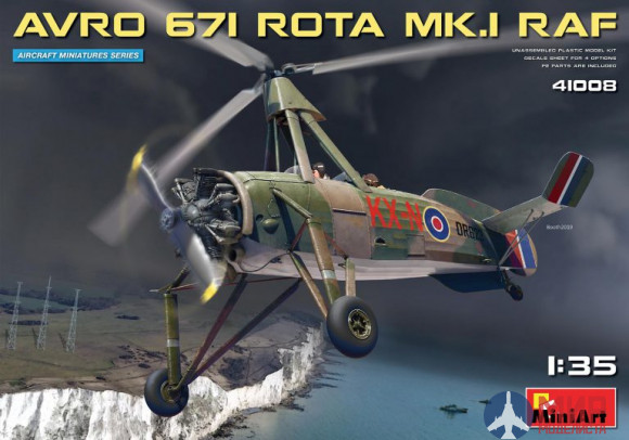 41008  MiniArt  вертолет AVRO 671 ROTA MK.I RAF  (1:35)