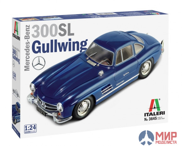 3645 Italeri автомобиль  MERCEDES BENZ 300 SL GULLWING  (1:24)