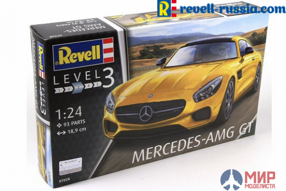 07028 Revell автомобиль  Mercedes AMG GT  (1:24)