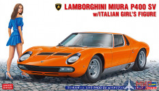20423 HASEGAWA Автомобиль Lamborghini Miura P400 SV w/Italian Girls Figure  1/24