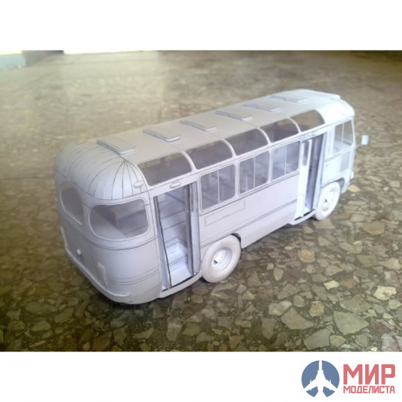 138 Бумажное моделирование Автобус ПАЗ-672 1/25