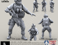 LRM35001 LiveResin Современный солдат армии США 1/35