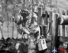 264  Ратник 54 мм Кинооператор. Германия, 1943 г. олово