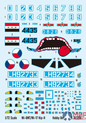 87208 Hobby Boss вертолет Ми-8МТ/ тип 17 (1:72)