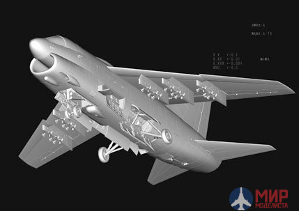 80344 Hobby Boss самолёт  A-7D Corsair II  (1:48)