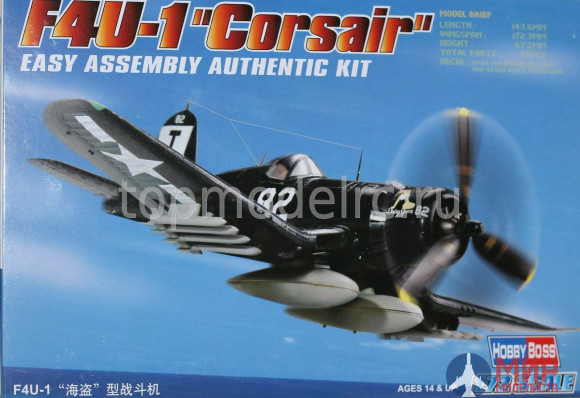 80217 Hobby Boss самолёт F4U-1D Corsair  (1:72)