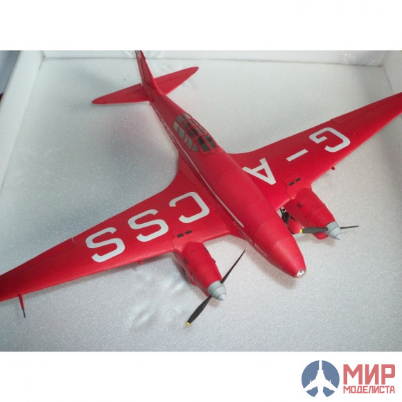 187 Бумажное моделирование Спортивный самолёт  "DH-88 "Comet" 1/33