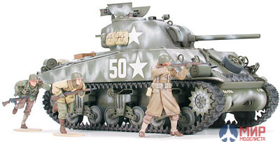 35250 Tamiya 1/35 Танк Sherman M4A3 75mm gun