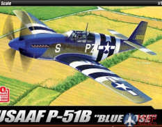 12303 Academy 1/48 Самолёт USAAF P-51B "Anniv. 70 Normandy invasion 1944"