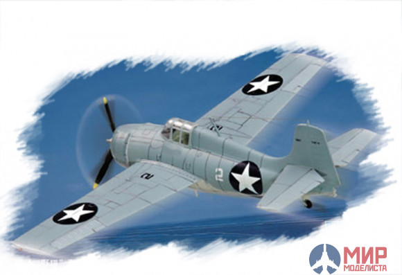 80220 Hobby Boss самолёт F4F-4 Wildcat 1/72