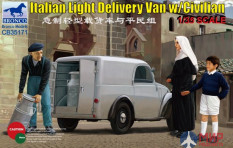 CB35171 Bronco Italian Light Delivery Van with Civilian Figures